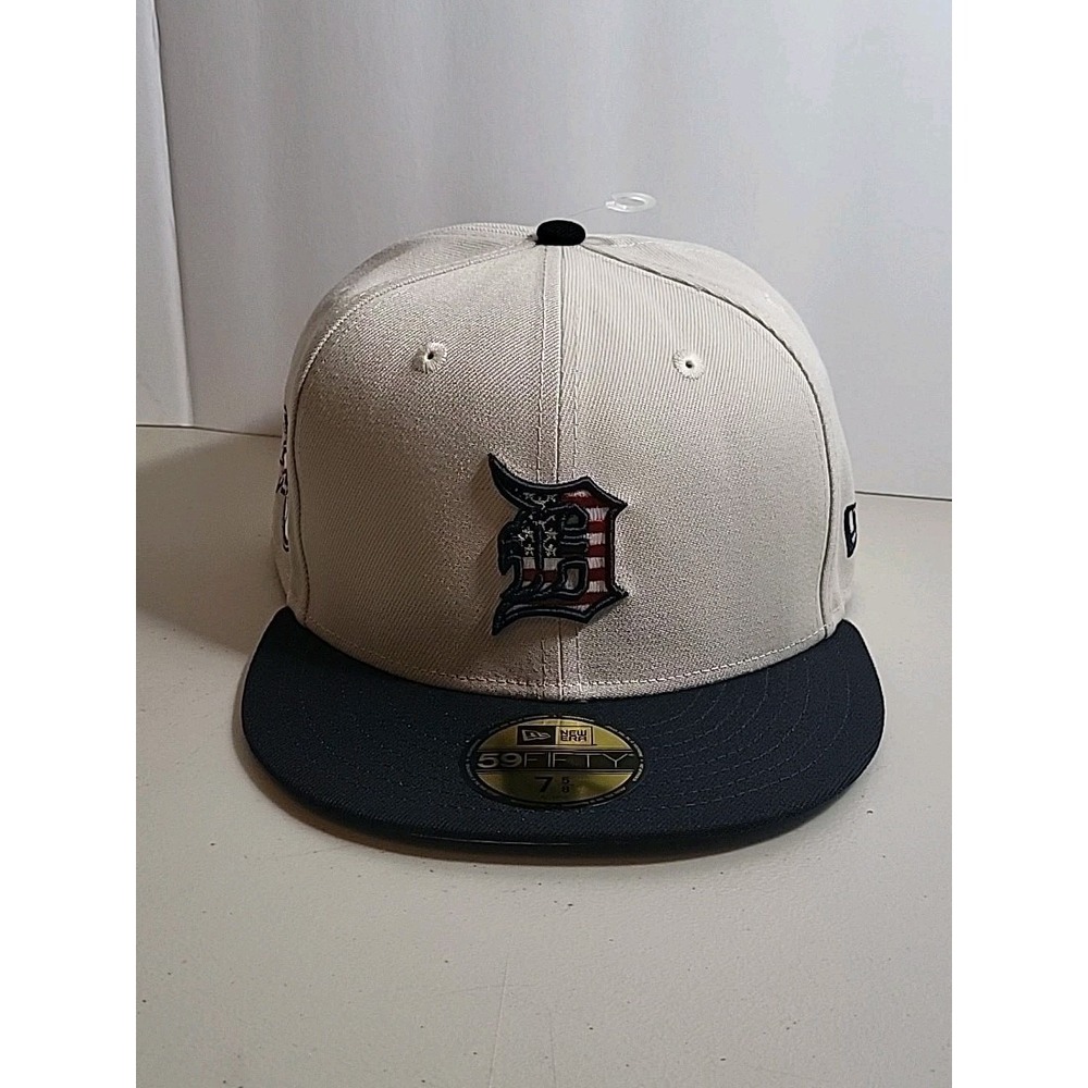 NEW ERA Detroit Tigers 4th Of July 7 5/8 59FIFTY Official On-Field Cap /Hat
